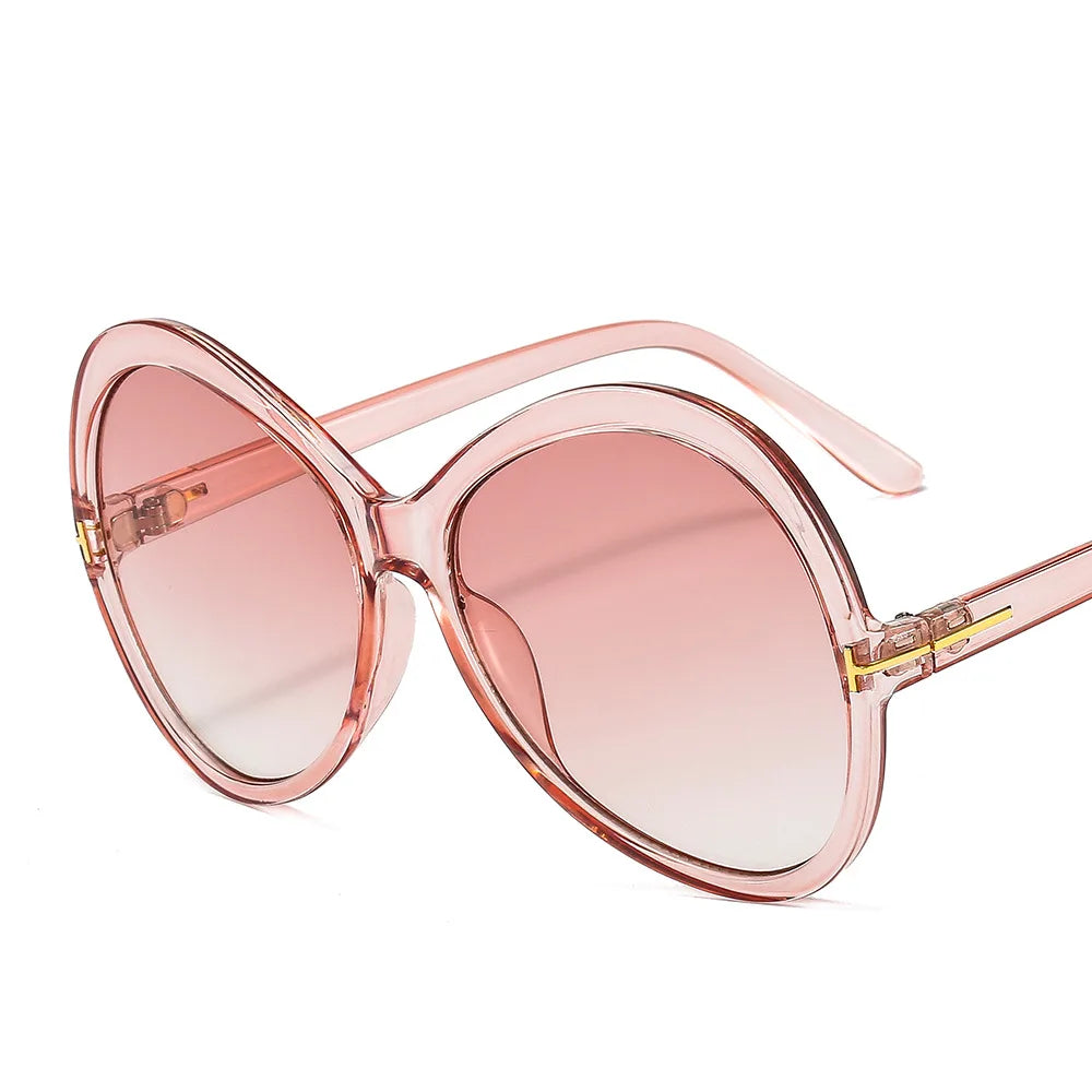 Trendy Big Frame Sunglasses Women Oversized Butterfly Ladies