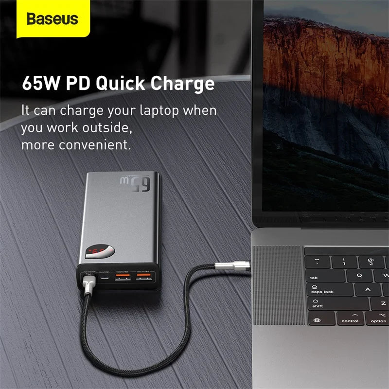 Baseus 65W Power Bank 20000mAh Portable Charging Powerbank
