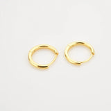 ANDYWEN 925 Sterling Silver Gold 5mm -12mm Plain