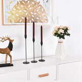 IMUWEN Metal Candle Holders Luxury Candlestick Fashion Wedding