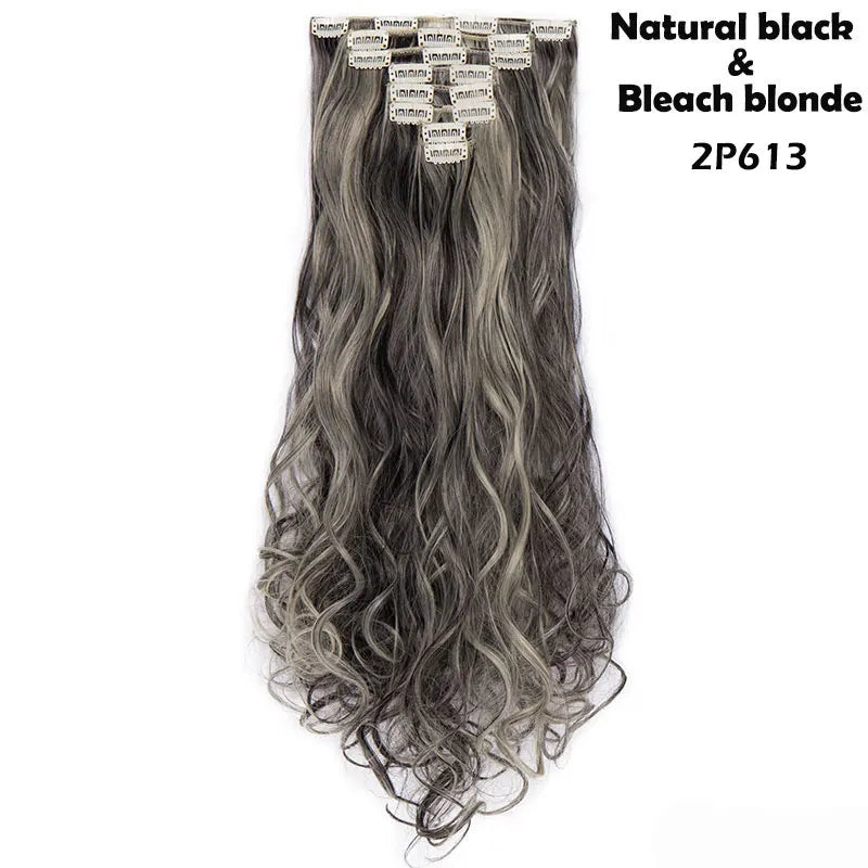 S-noilite Synthetic 24inch 140g 8PCS/set Clip In On