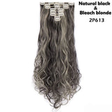 S-noilite Synthetic 24inch 140g 8PCS/set Clip In On