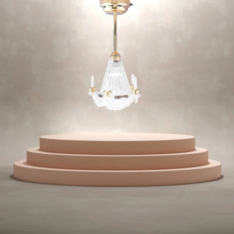 1Pc 1:12 Dollhouse Miniaturescale Ceiling Light Candles LED