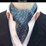 Men Vintage Polka Dot Wedding Formal Cravat Ascot