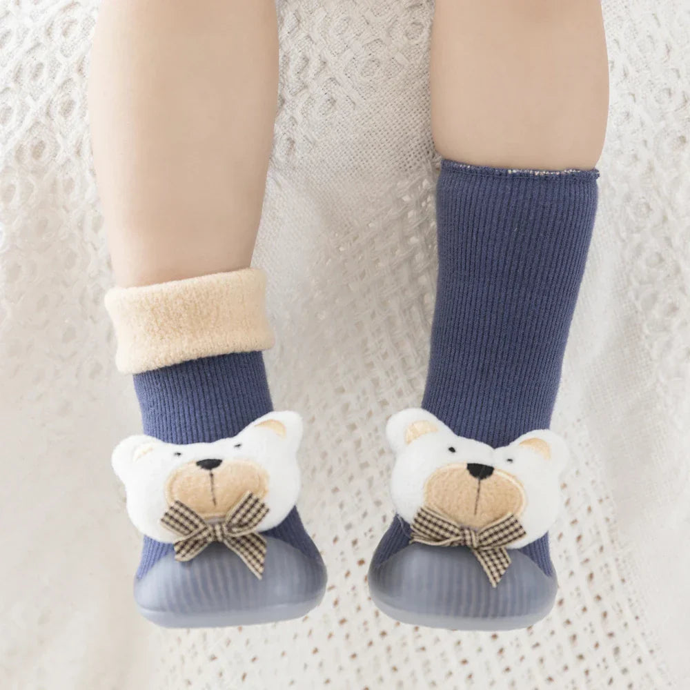 baby sock shoes for winter thick cotton animal