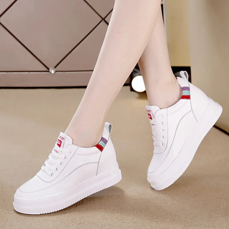 2019 High Top Wedge Sneakers for Women – Casual Hidden Heels