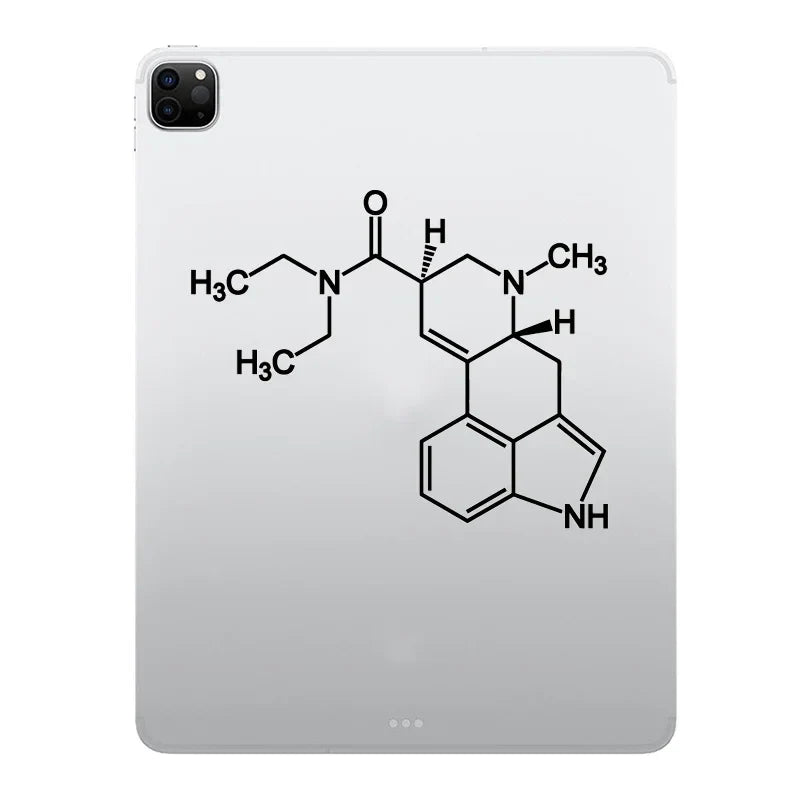 LSD Molecule Decal Laptop Sticker for iPad 9.7