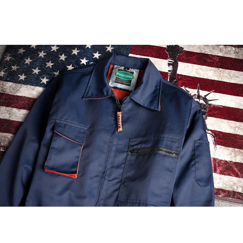 Work Overall Uniforms Factory Worker Coverall Welding Suit