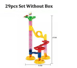 DIY Construction Marble Run Race Track Building Blocks