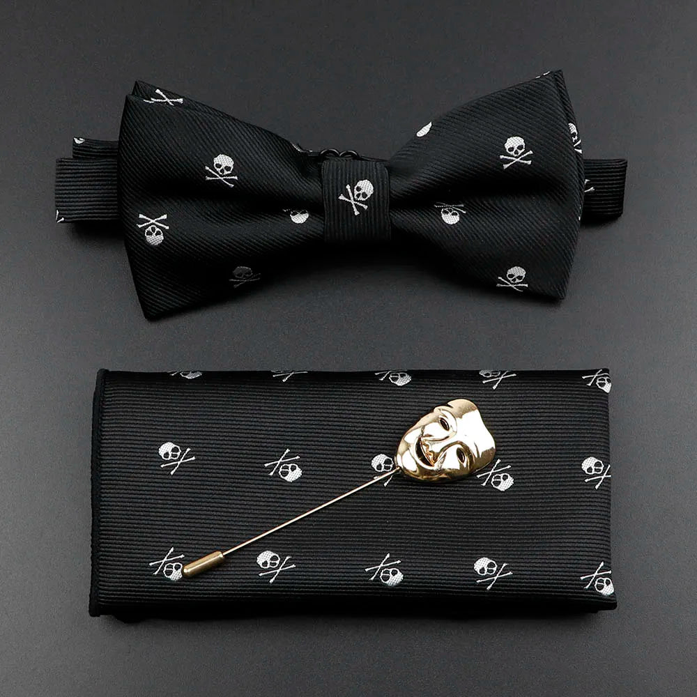 Fashion Men's Skull Tie Set New Design 8cm