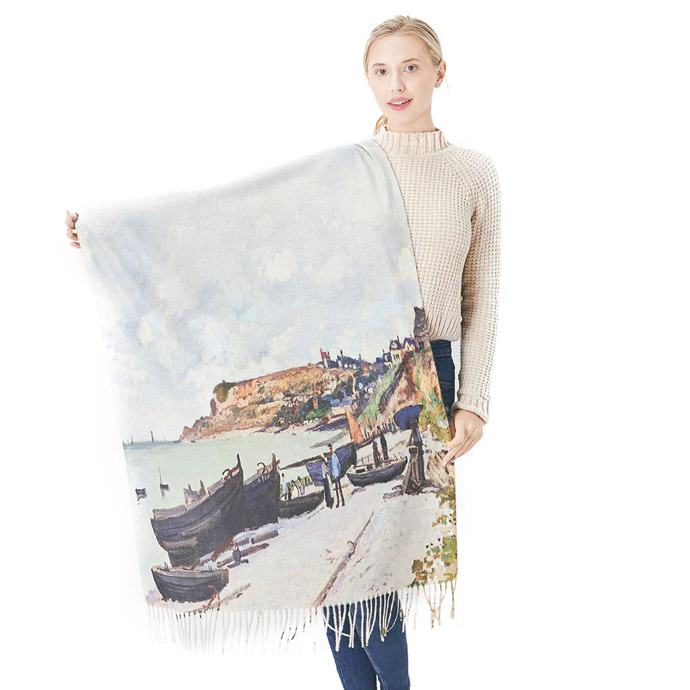 New Cashmere Scarf Women Digital Printing Pashmina Shawl