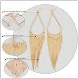 Baroque Long Tassels Dangle Earrings for Women Accessories