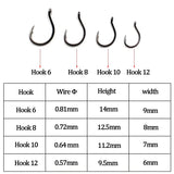 20pcs Hair Carp Rig Accessories Carp Fishing Hooks