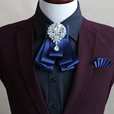 Handmade British Style New Diamond Bow Ties for