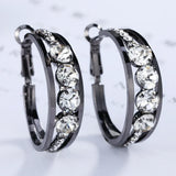 DOTEFFIL 925 Sterling Silver Gold Black Geometric Rhombus