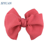 20pcs/lot High Quality 4.5'' Solid Seersucker Waffle Bow