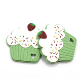 TYRY.HU 2pcs Silicone Dessert Cartoon Teethers Safe BPA