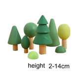 Wooden Rainbow Block Wood Stacking Toys Grimms Rainbow