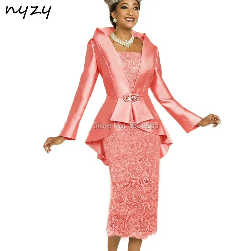 2 Piece Gold Mother of the Bride Groom