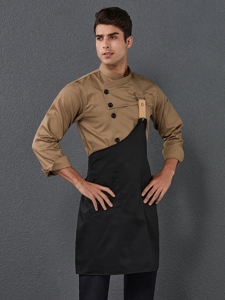 2023 New Chef Clothes Uniform Restaurant Kitchen Cooking