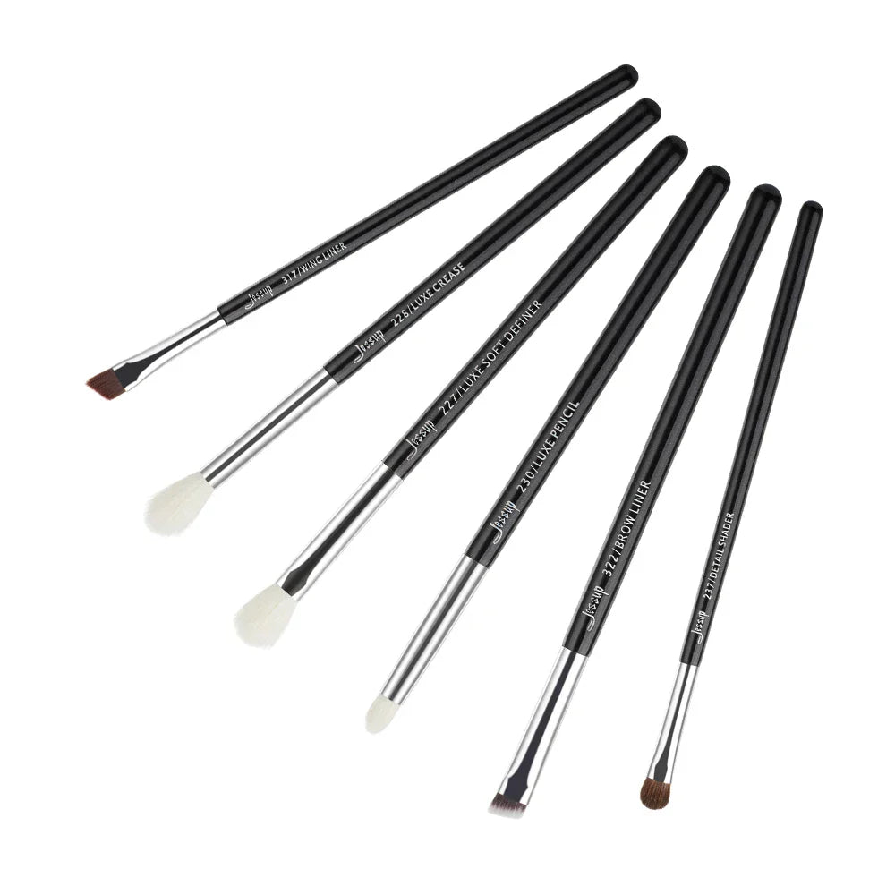 Jessup Makeup Brushes Set Synthetic-Natural Hair Foundation Powder