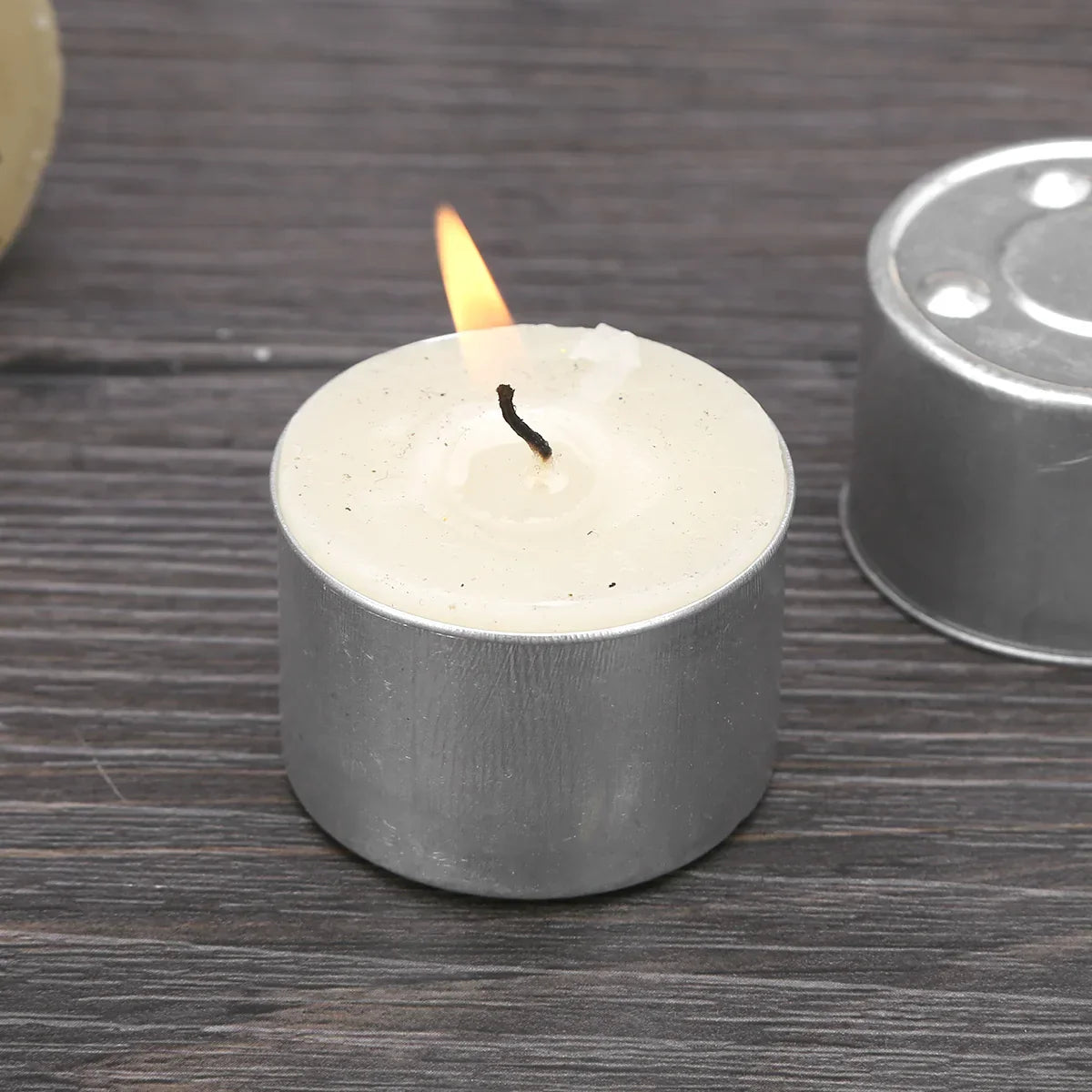 50Pcs Empty Candle Tins Lightweight Premium Aluminum Tea