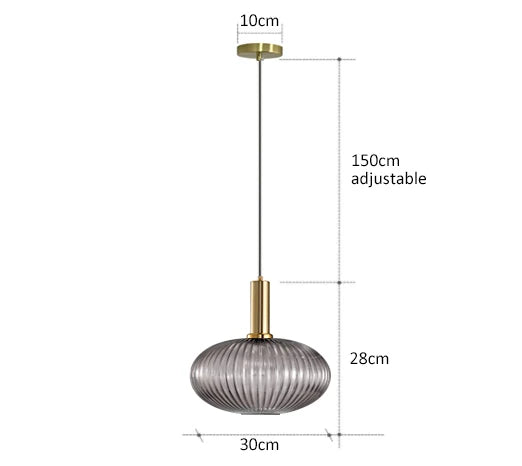 Retro restaurant colorfull glass pendant lights Creative living