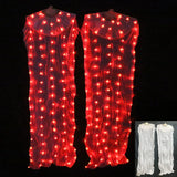 Silk LED Rainbow Dance Fans Women Belly