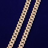 Bubble Letter Miami Cuban Link Chain for Men
