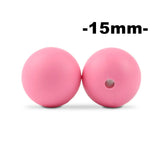 15mm 100pcs Round Silicone Beads Teether Baby Nursing