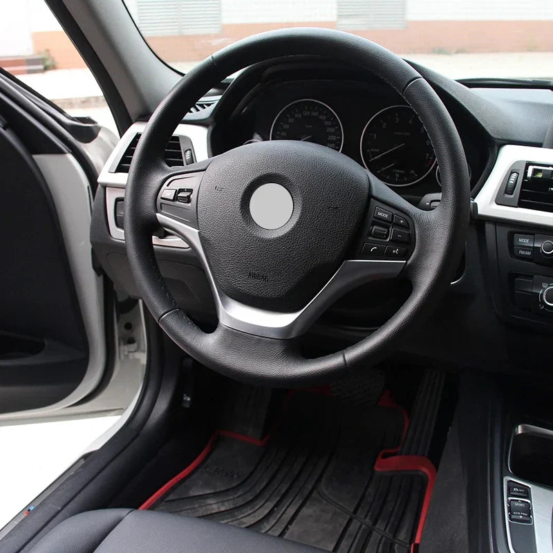 Car Carbon Fiber Interior Steering Wheel Decorative Frame