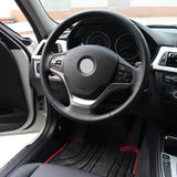Car Carbon Fiber Interior Steering Wheel Decorative Frame