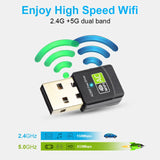 Free Driver USB Wifi Adapter 600Mbps Wi fi