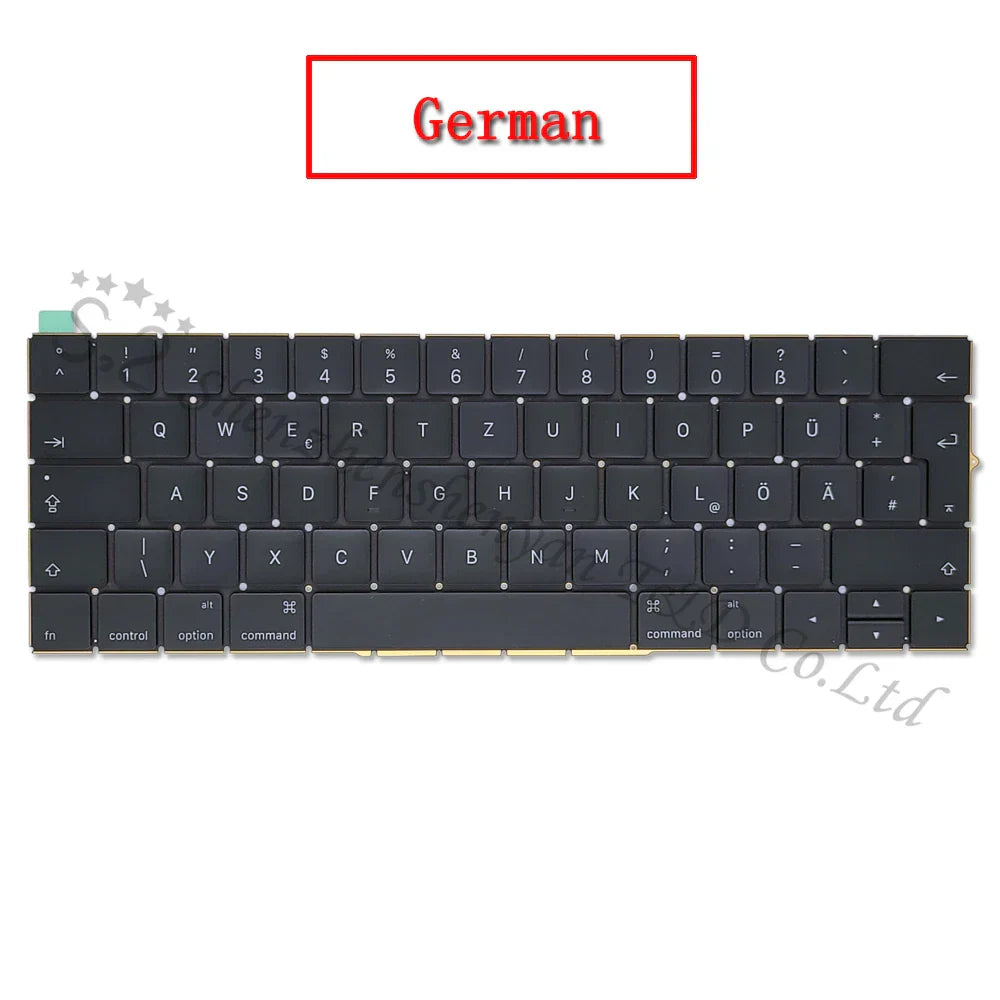 New A1706 A1707 US/UK/Spanish/Korean/French Keyboard For Macbook Pro