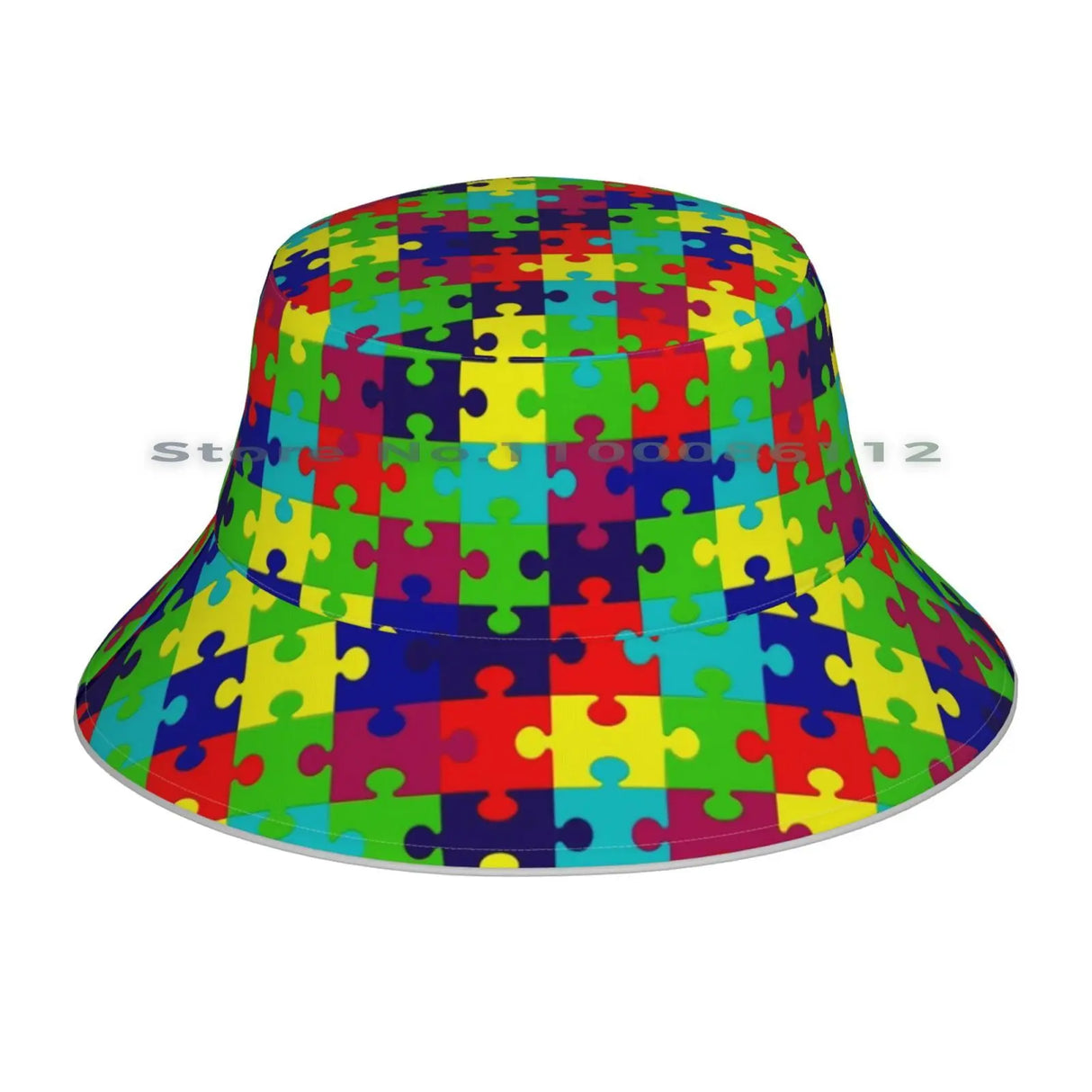 Autism Awareness Beanies Knit Hat Puzzled Game Brain