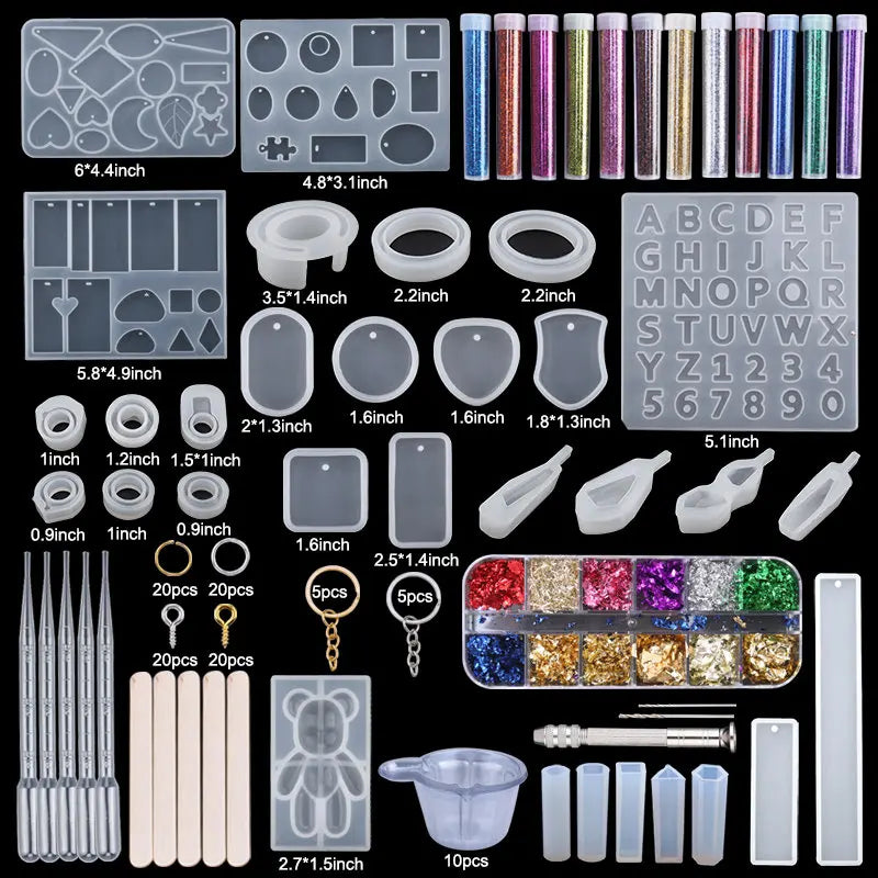 Silicone Mold For Epoxy Resin Set Jewelry Casting