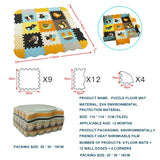 EVA Foam Play Mat with Fence Baby Puzzle