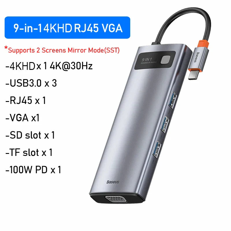 Baseus USB C HUB USB 3.0 3 0