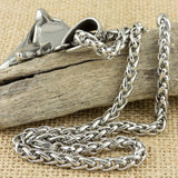 53*43mm Stainless Steel the Wizard wolf head pendant