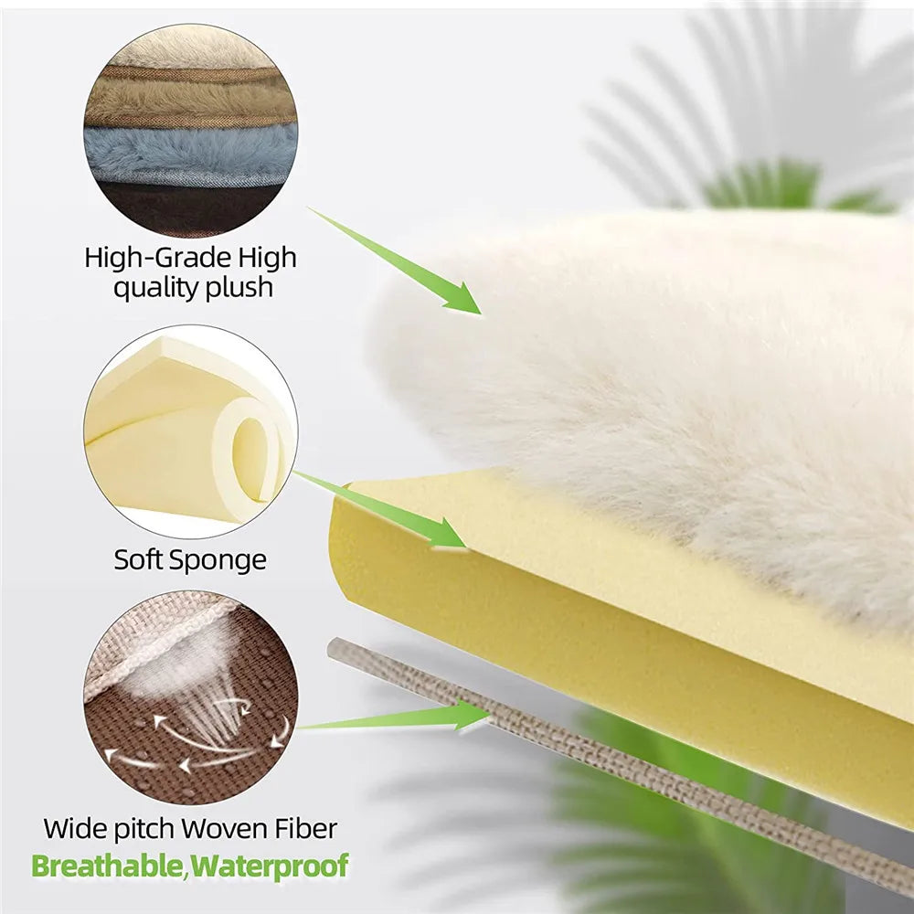 Baby Stroller Accessories Soft Faux Rabbit Fur Seat
