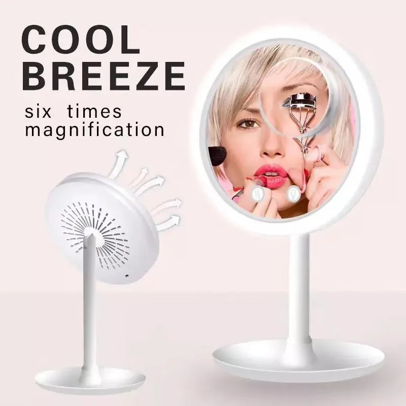 LED Vanity Mirror With Fan Function Beauty Mirrors