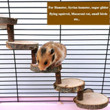 Hamster Wooden Ladder Toy Climbing Stairs Birds Parrot