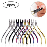 4/8/12pcs Stainless Steel Nail Cuticle Nipper Cutter Dead