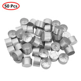50Pcs Empty Candle Tins Lightweight Premium Aluminum Tea