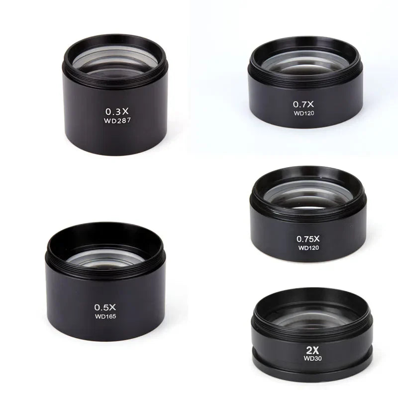 Microscope Parts 0.3X 0.5X 0.7X 0.75X 1X 2X Barlow Lens