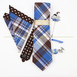 5 PCS Luxury Cotton Patchwork 7cm Tie Set