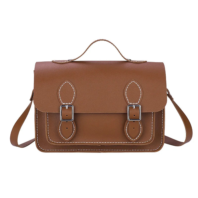 DIY Leather Cambridge Bag Handmade Sewing Women Crossbody