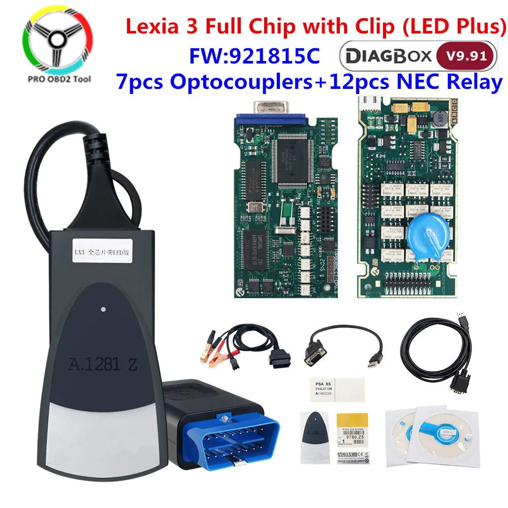 Lexia 3 with LED PP2000 Diagbox V7.83 Full