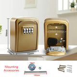 Mini Key Box Password Lock Door Cat Eye