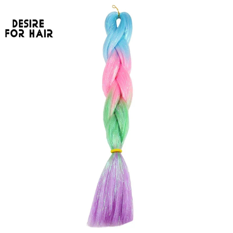 Desire for Hair 5Packs Synthetic Braiding Hair Christmas